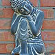 The statue of Buddha pendant gray with antique effect (concrete, gypsum). Figurines. Decor concrete Azov Garden. My Livemaster. Фото №4