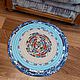 Коврики круглые хлопковые из тканевых полос, коврики Jelly-Roll Rug. Ковры для дома. Elena. Ярмарка Мастеров.  Фото №5