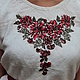 Вышитая блузка "Красные цветочки", Блузки, Воронеж,  Фото №1