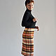 Skirt winter plaid overcoat fabric, Skirts, Novosibirsk,  Фото №1