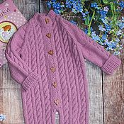 Одежда детская handmade. Livemaster - original item Knitted Romper for baby 68 R. Handmade.