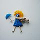 Brooch girl 'After the rain on Thursday...' # №2. Brooches. ETNOMIR (ethnomir). My Livemaster. Фото №6