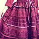 Boho style skirt made of cotton and lace bright summer demi season cherry. Skirts. PolMary. My Livemaster. Фото №5