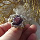 Ring 'Nostalgie' natural amethyst. Rings. SELENA. Online shopping on My Livemaster.  Фото №2