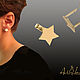 Золотые маленькие звезды- серьги для стильных женщин, Серьги классические, Хайфа,  Фото №1