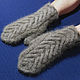 Women's knitted mittens 'Irish tail'. Mittens. Warm Yarn. My Livemaster. Фото №4