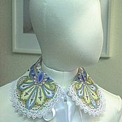 Аксессуары handmade. Livemaster - original item Collars: The collar is removable from the Pavlovsky Posad shawl. Handmade.