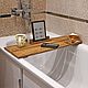 Подставка для ванной Home Comfort из дерева "Relax". Элементы интерьера. Артель PetroFF & Co. Интернет-магазин Ярмарка Мастеров.  Фото №2