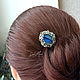 Шпилька для волос с камнем лабрадорит  Firefly" №2. Шпилька. Del-moro. Ярмарка Мастеров.  Фото №5