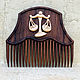 Order Wooden comb for hair signs of the zodiac 'Libra'. CreationSergea. Livemaster. . Combs Фото №3