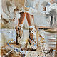 Order Oil painting of a ballerina on canvas. Annet Loginova. Livemaster. . Pictures Фото №3