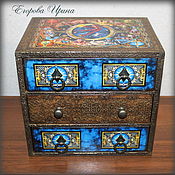 Для дома и интерьера handmade. Livemaster - original item Mini chest of drawers for Tarot cards 