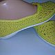 Ballet Flats Yellow. Ballet flats. TATIANA163. My Livemaster. Фото №5