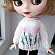 Одежда для Блайз, свитер вязаный для куклы Blythe, кофточка для куклы, Одежда для кукол, Казань,  Фото №1