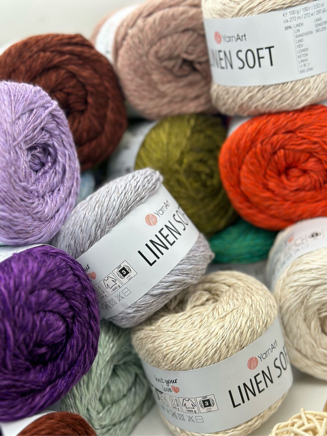 Пряжа Yarn Art Linen Soft в интернет-магазине Ярмарка Мастеров по цене 299  ₽ – V18JWRU | Пряжа, Санкт-Петербург - доставка по России