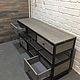  Тумба под телевизор из массива ясеня и металла. Тумбы. furniture store. Интернет-магазин Ярмарка Мастеров.  Фото №2