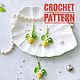 Серьги Лимоны, lemon earrings crochet pattern, Схемы вязания, Москва,  Фото №1