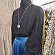 Blusa de algodón Victoriano (negro sobre negro). Blouses. Moda No Time. Online shopping on My Livemaster.  Фото №2