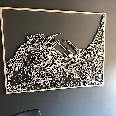 Картины и панно ручной работы. Ярмарка Мастеров - ручная работа Панно из дерева CAPE TOWN 900х1200мм. Handmade.