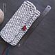 Key holder knitted with 6 carabiners, 17 cm, color gray, 1 piece. Housekeeper. Natalia Sholokhova (Hand loops). My Livemaster. Фото №4