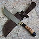 Knife 'Pchak' 95h18 birch bark, Knives, Vorsma,  Фото №1