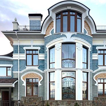 Для дома и интерьера ручной работы. Ярмарка Мастеров - ручная работа ГЛАЗУРОВАННАЯ ПЛИТКА ДЛЯ ФАСАДА ЗОЛОТИСТЫЙ МИКС. Handmade.