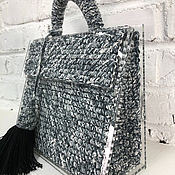 Сумки и аксессуары handmade. Livemaster - original item Grey women`s business bag. Handmade.