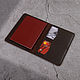 Passport cover 'Euro' with insert for car documents. Passport cover. murzikcool. Online shopping on My Livemaster.  Фото №2