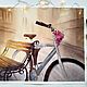 Picture of a Bicycle with pink Sepia flowers in brown shades. Pictures. Olga Ermakova art. My Livemaster. Фото №4