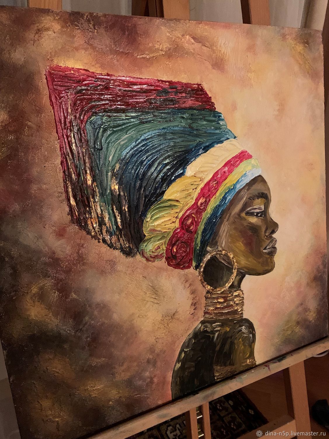 Картины: Африканская женщина – купить онлайн на Ярмарке Мастеров ...