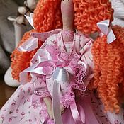 Текстильная интерьерная кукла тильда. Фея Ангелина