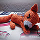 Knitted toy Red Fox Bonya. Stuffed Toys. Toys with soul. My Livemaster. Фото №5
