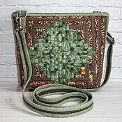 Сумки и аксессуары handmade. Livemaster - original item Patchwork bag, Cones. Coniferous, Patchwork, Ethno, Green. Handmade.