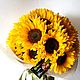 Подсолнух. Сборка и Упаковка букета бесплатно Живые цветы. Букеты. DARK FLORIST Флористика Декор ЦВЕТЫ. Интернет-магазин Ярмарка Мастеров.  Фото №2