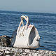 Order Women's white handmade bag made of Buffalo leather with a stamp. Febe-handmade. Livemaster. . Valise Фото №3