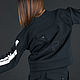 Sports sweatshirt, Black female top TP0673W3, Sweater Jackets, Sofia,  Фото №1