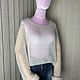 Свитер паутинка из мохера «Milky Way». Свитеры. Knitwork_room (Вязаные вещи в наличии и под заказ). Ярмарка Мастеров.  Фото №4