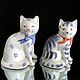 Винтаж: Кот кошка фарфор Rye Pottery Handmade England Англия 12, Статуэтки винтажные, Москва,  Фото №1