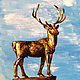 Oil painting of My town.Deer. Pictures. Zabaikalie. Online shopping on My Livemaster.  Фото №2