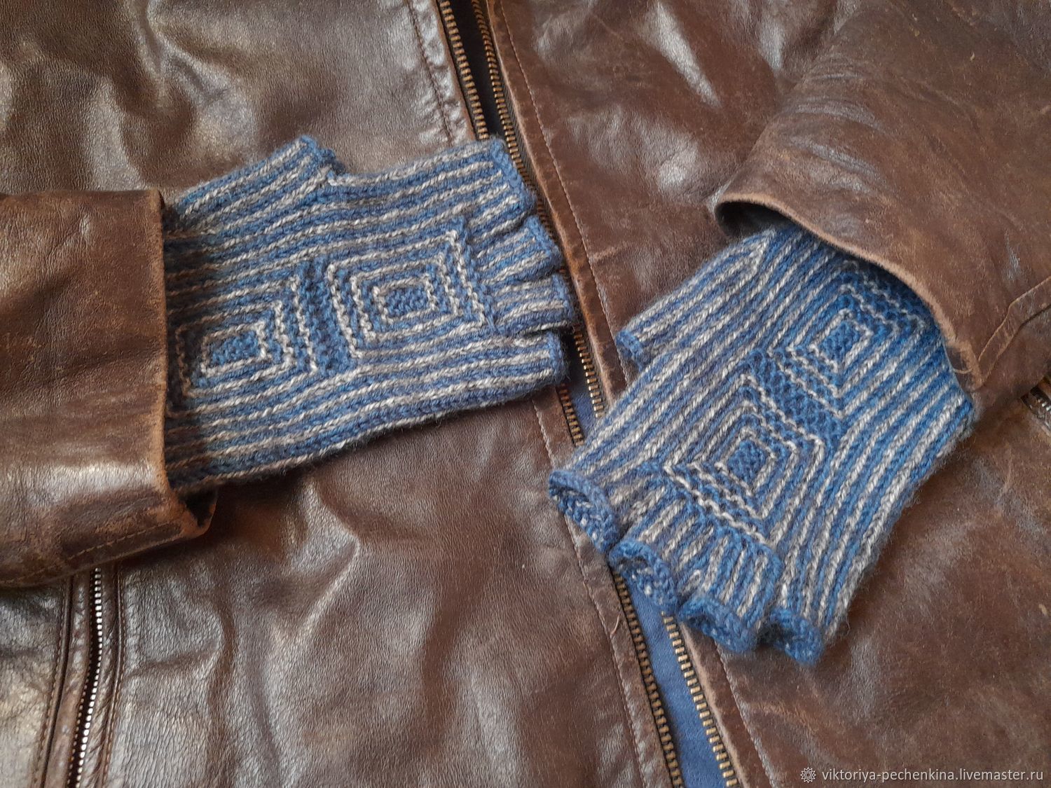 Перчатки без пальцев вязаные в интернет-магазине на Ярмарке Мастеров ...