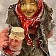 Ватная игрушка Баба Яга. Елочные игрушки. Ватная игрушка IrenByr - Wearefromchildhood. Ярмарка Мастеров.  Фото №4