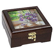 Сувениры и подарки handmade. Livemaster - original item Gift Box 12*12*6 see with canvas for gift, gift packaging. Handmade.