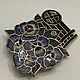 Винтаж: Винтажная брошь "Фиалки" Cloisonne от Fish &Crown. Броши винтажные. Винтажная кокетка:). Ярмарка Мастеров.  Фото №4