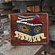 Flat World Wallet Chest made of embossed and painted leather, Wallets, St. Petersburg,  Фото №1