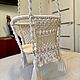 Качель для малышей макраме. Качели садовые. Vereteno handmade. Интернет-магазин Ярмарка Мастеров.  Фото №2