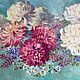 Order  Oil painting 'Bouquet of chrysanthemums'. Fine Art for Joy. Livemaster. . Pictures Фото №3