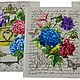 Juego de toallas de estera 'Hortensia' 3 piezas, Towels, Moscow,  Фото №1