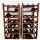 Rack for 21 bottles of wine and champagne in mocha color. Shelving. Color Wood. My Livemaster. Фото №5