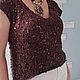 Топ - майка Сияй с пайетками. Кофты. Марина (Lovebutik). Ярмарка Мастеров.  Фото №10
