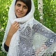 124 the downy shawl, Orenburg shawl,accessories. Shawls1. Nadegda , pukhovyy platok. Online shopping on My Livemaster.  Фото №2